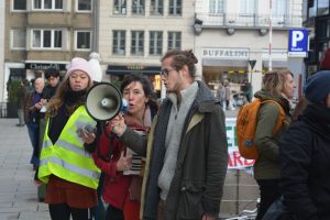 Actie tegen grootbanken in Gent