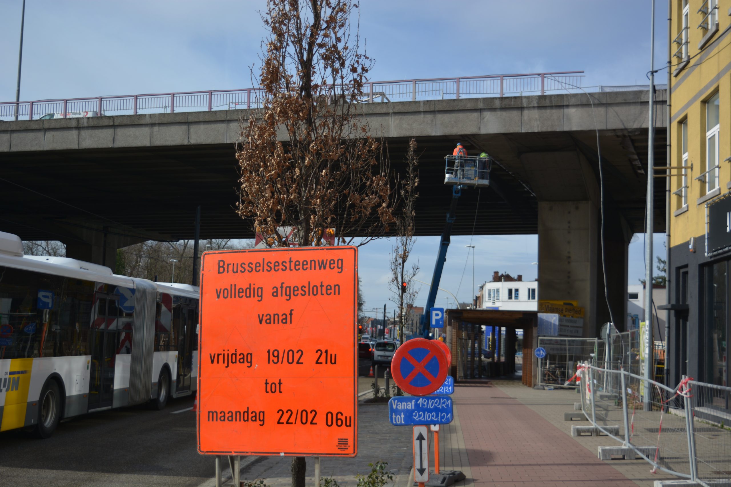 Gentbrugge: Brusselsesteenweg gans weekend dicht