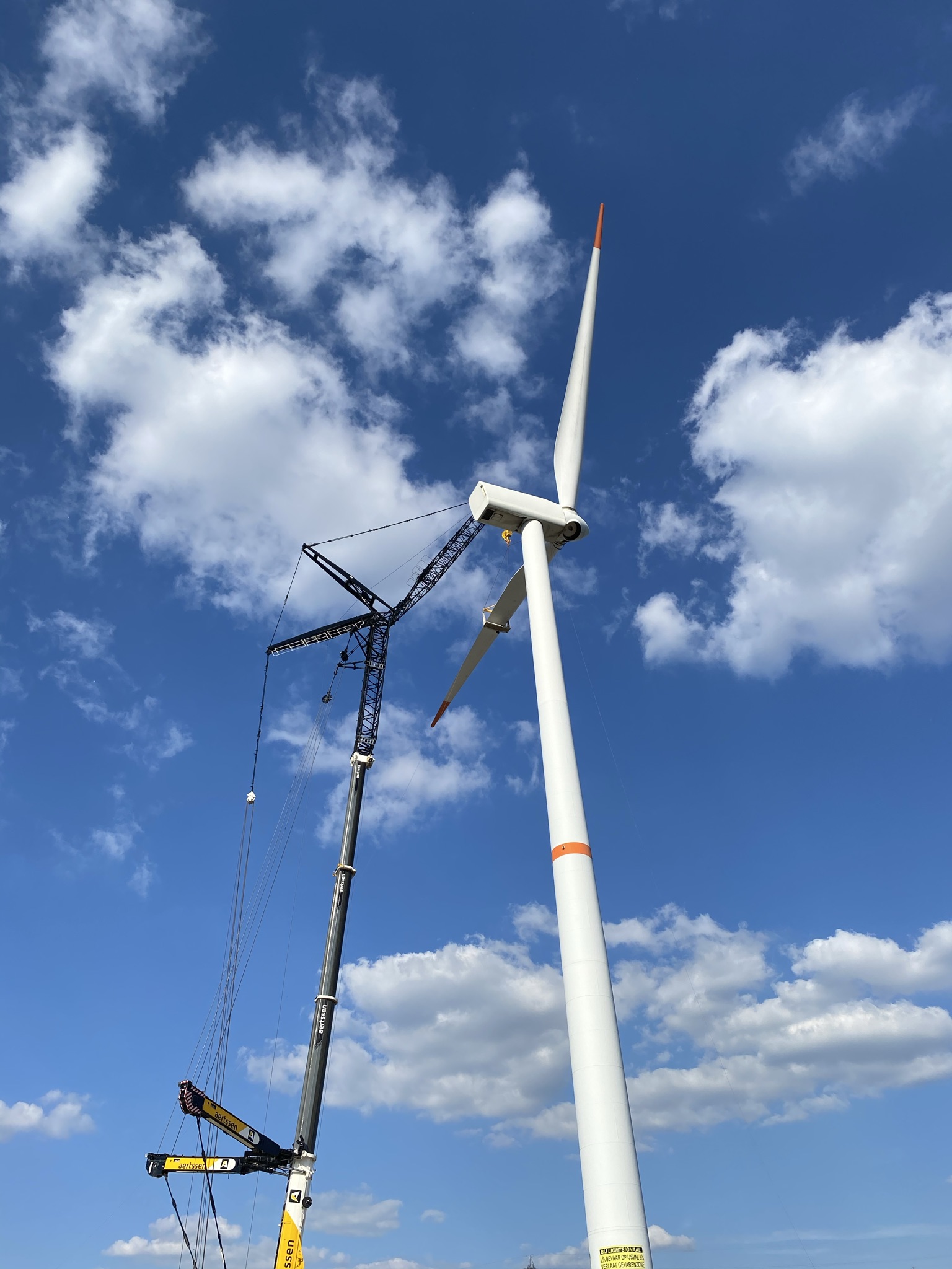 Vervanging van windturbines in Wondelgem